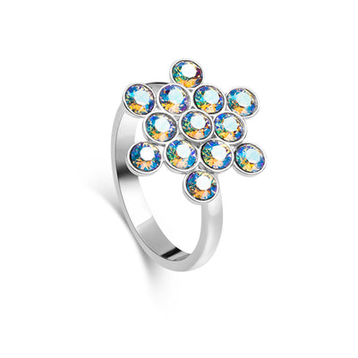 Ring Wildflower 925 Silber Zirkonia verstellbar#oberflache_silber