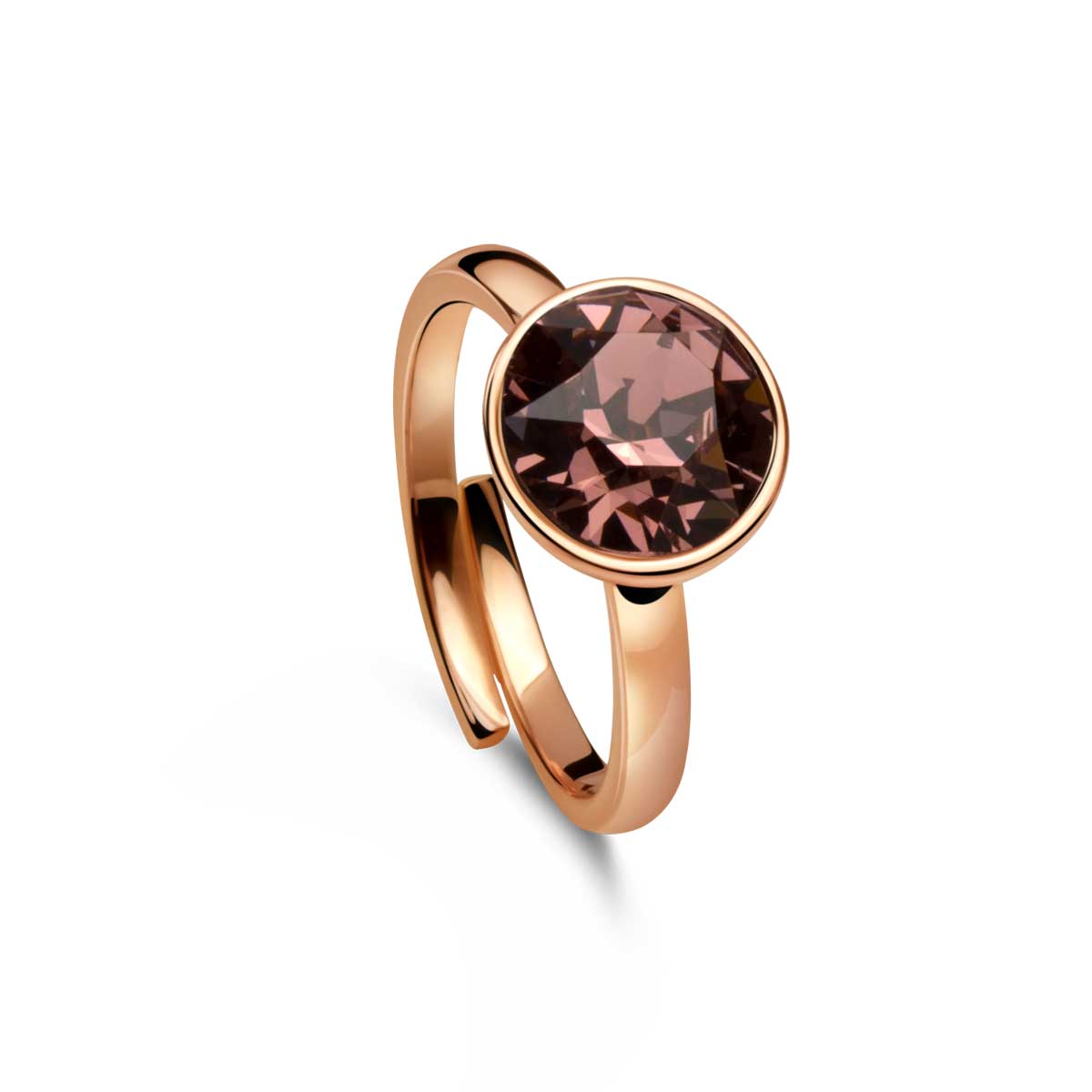 Ring 925 Silber rosa verstellbar#oberflache_rosevergoldet