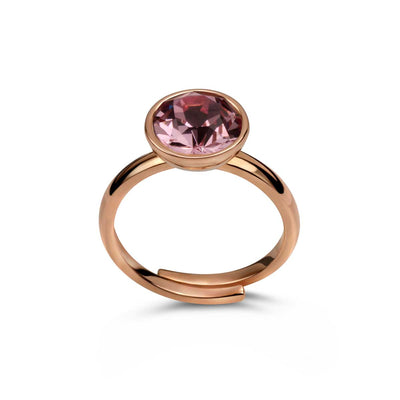 Ring 925 Silber rosa rose verstellbar#oberflache_rosevergoldet