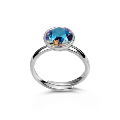Ring 925 Silber blau saphir#oberflache_silber