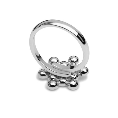 Ring Wildflower 925 Silber Zirkonia verstellbar#oberflache_silber